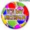 Glamorous 2 1/4 Inch Balloon Party Themed Button - Perfect for Your Celebration | RAHEEV®